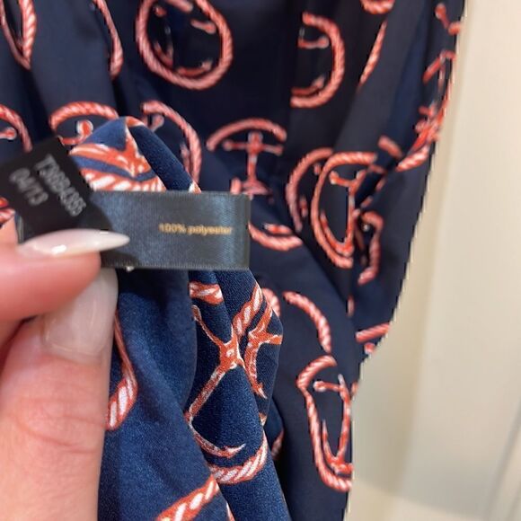 Outback Red Anchor Top Nautical Neck Tie Size Small - Picture 6 of 6